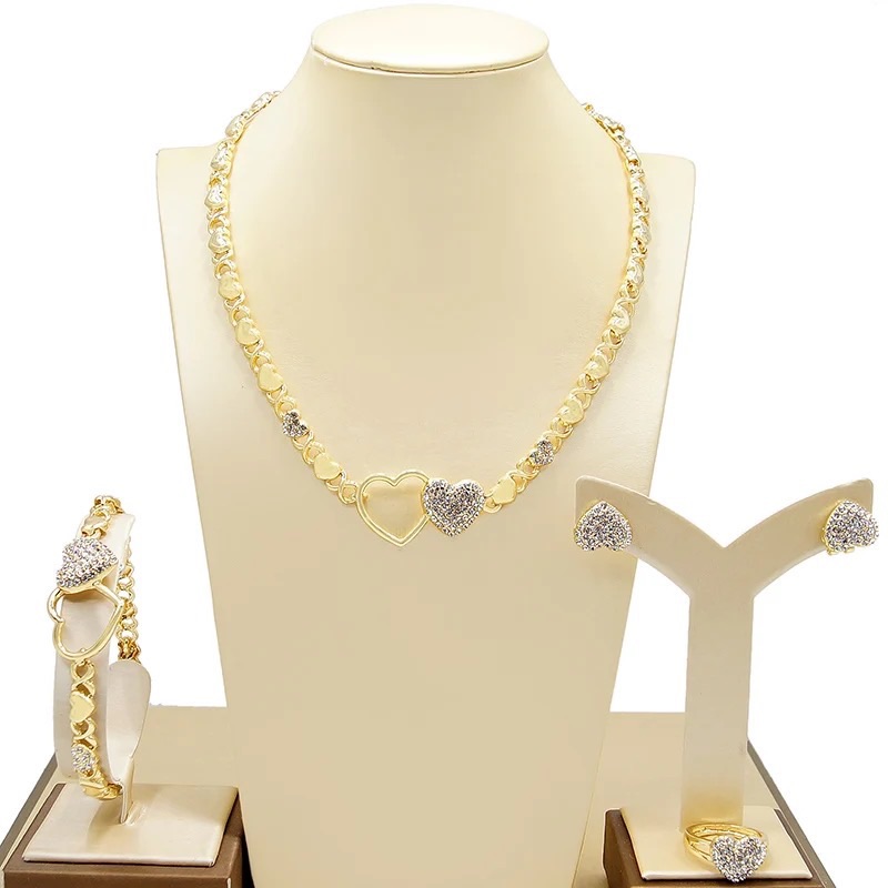 Xoxo Gold Color Jewelry Set Dubai Gold Jewelry Set